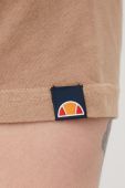 Бавовняна футболка Ellesse колір коричневий з аплікацією SHM13143-GREEN