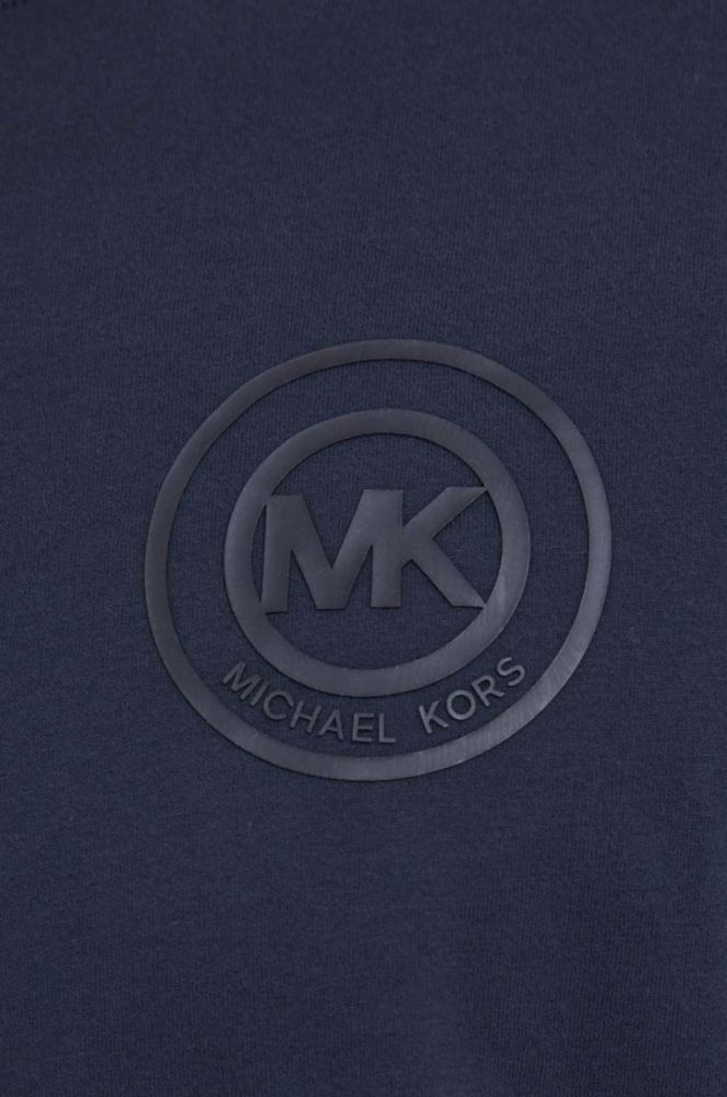 Бавовняна футболка Michael Kors колір синій однотонний (2161284) фото 5