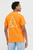 Бавовняна футболка HUF колір помаранчевий з принтом (2835652)
