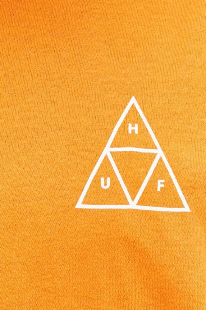 Бавовняна футболка HUF колір помаранчевий з принтом (2835652) фото 5
