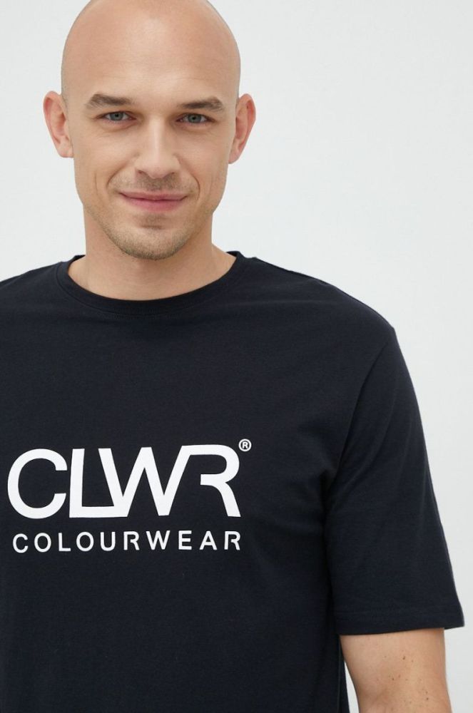 Бавовняна футболка Colourwear колір чорний з принтом фото 4