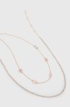 Ланцюжок Aldo Lovepout 2-pack колір рожевий