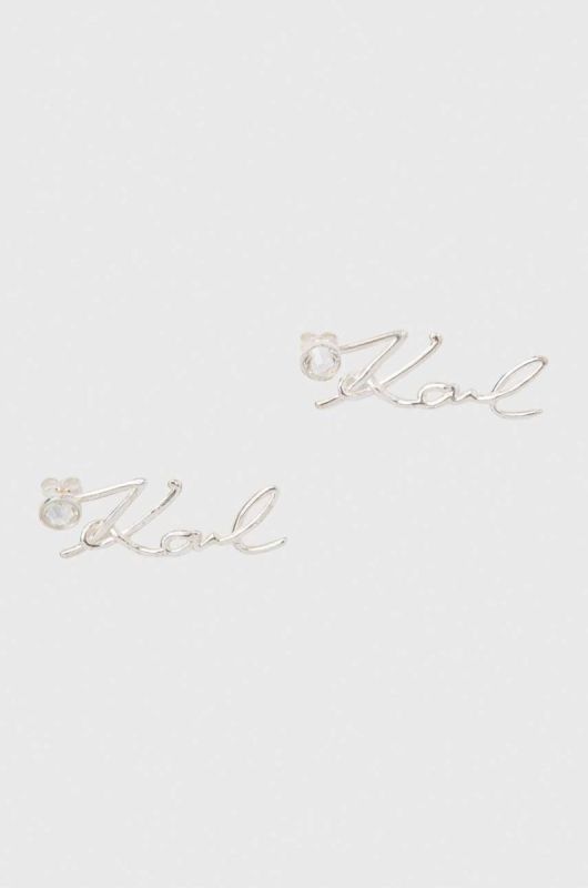 Сережки Karl Lagerfeld колір срібний (3076641)