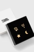 Сережки Karl Lagerfeld 4-pack колір золотий