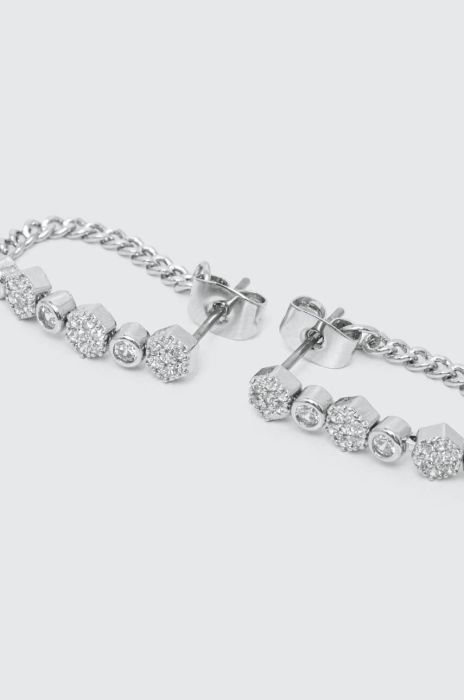 Сережки LUV AJ колір срібний (3102697)