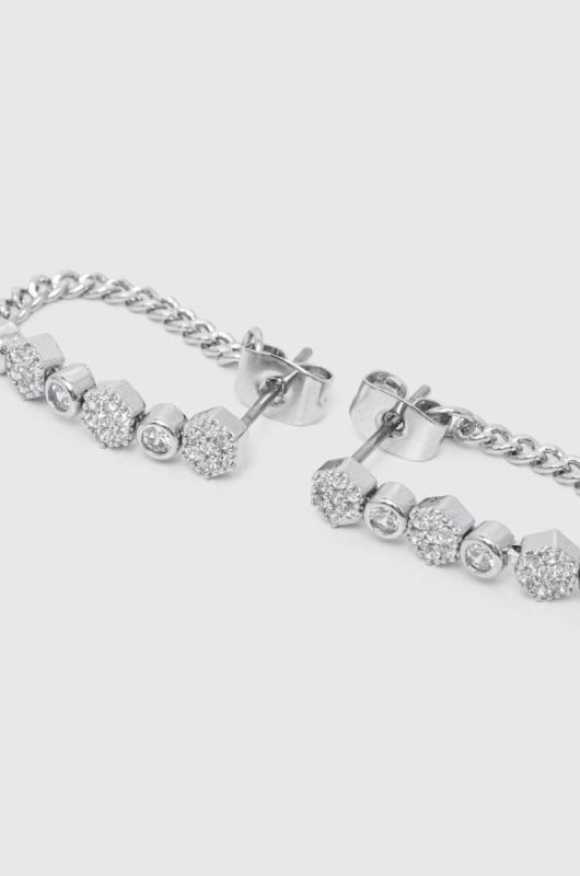 Сережки LUV AJ колір срібний (3102697)