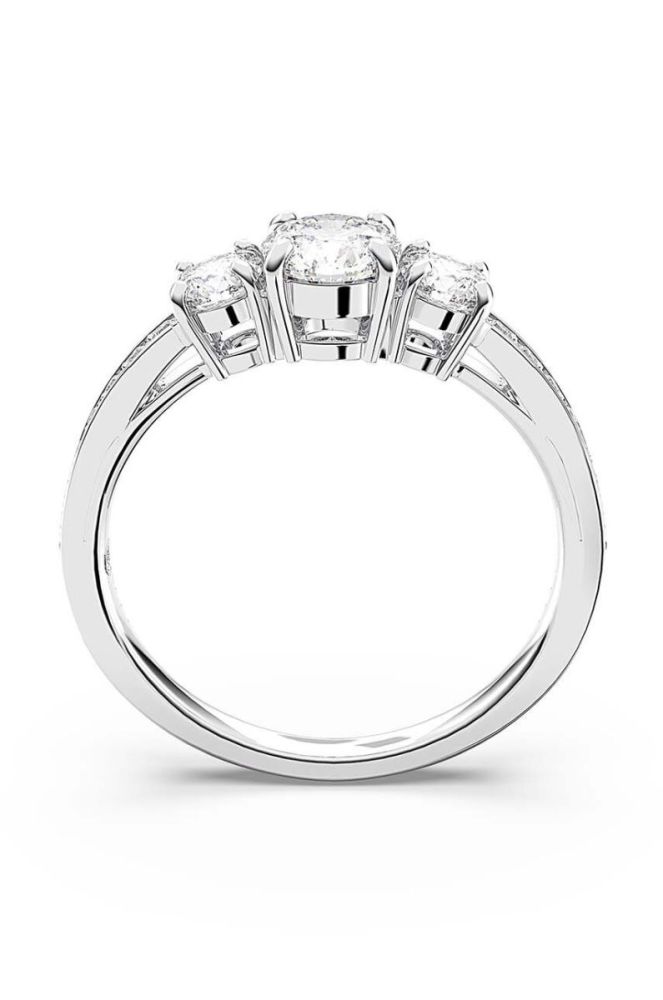 Перстень Swarovski Attract Trilogy колір срібний фото 4