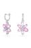 Сережки Swarovski Gema колір рожевий (3189523)