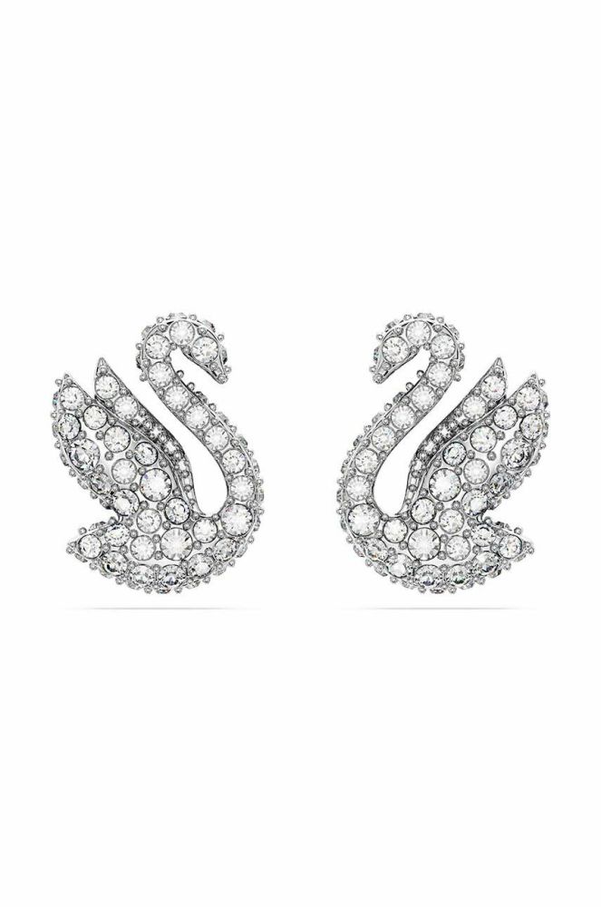 Сережки Swarovski Iconic Swan колір срібний (2981981)