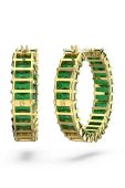 Сережки Swarovski Matrix колір зелений (3189997)