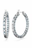 Сережки Swarovski 5647446 MATRIX колір блакитний