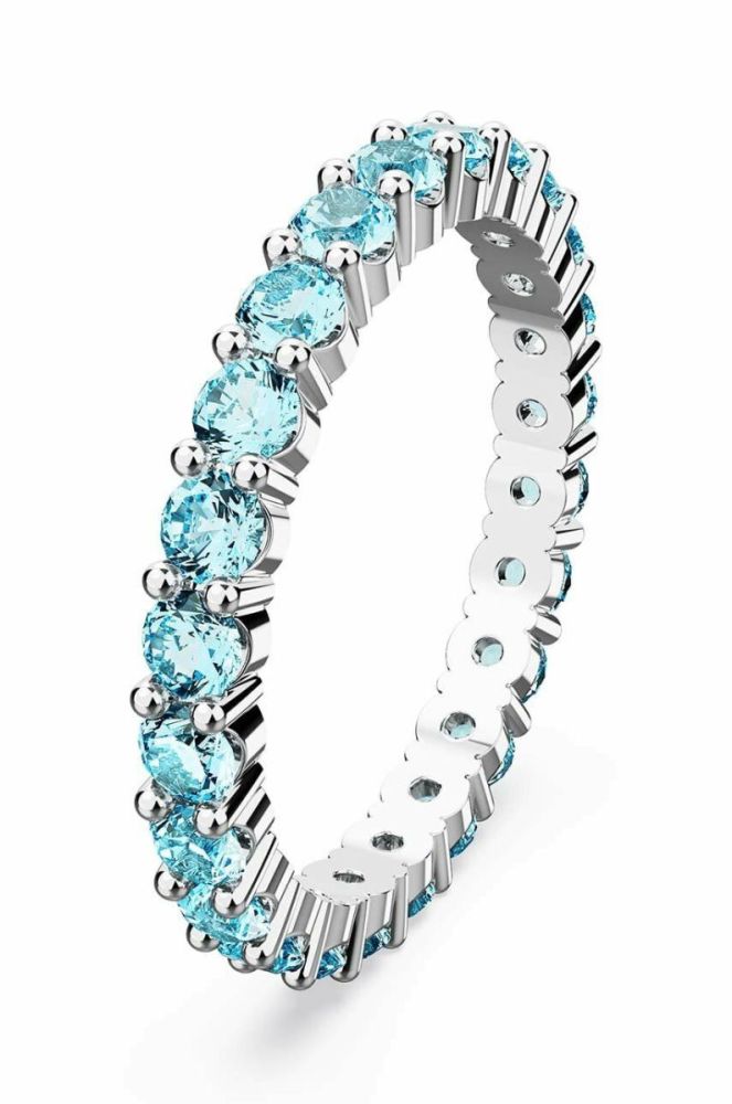 Перстень Swarovski 5658668 MATRIX колір блакитний фото 3