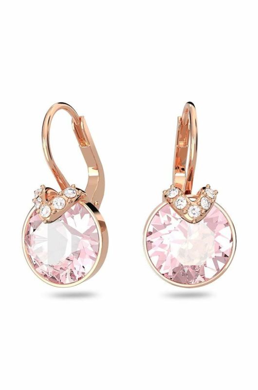 Сережки Swarovski Bella колір рожевий (2981899)