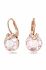 Сережки Swarovski Bella колір рожевий (2981899)