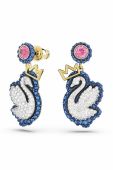 Сережки Swarovski POP SWAN колір блакитний