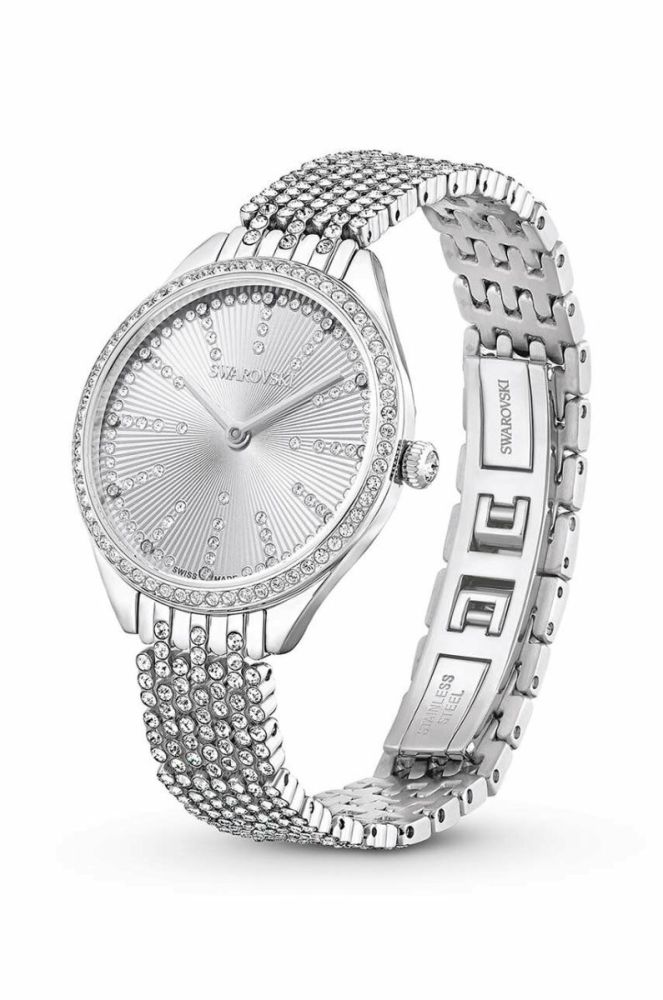 Годинник Swarovski 5644062 ATTRACT жіночий колір срібний фото 2