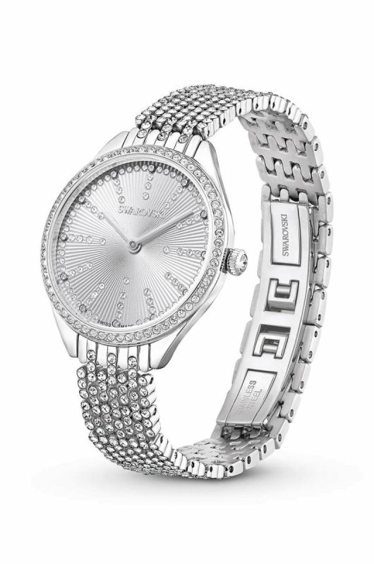 Годинник Swarovski 5644062 ATTRACT жіночий колір срібний фото 2