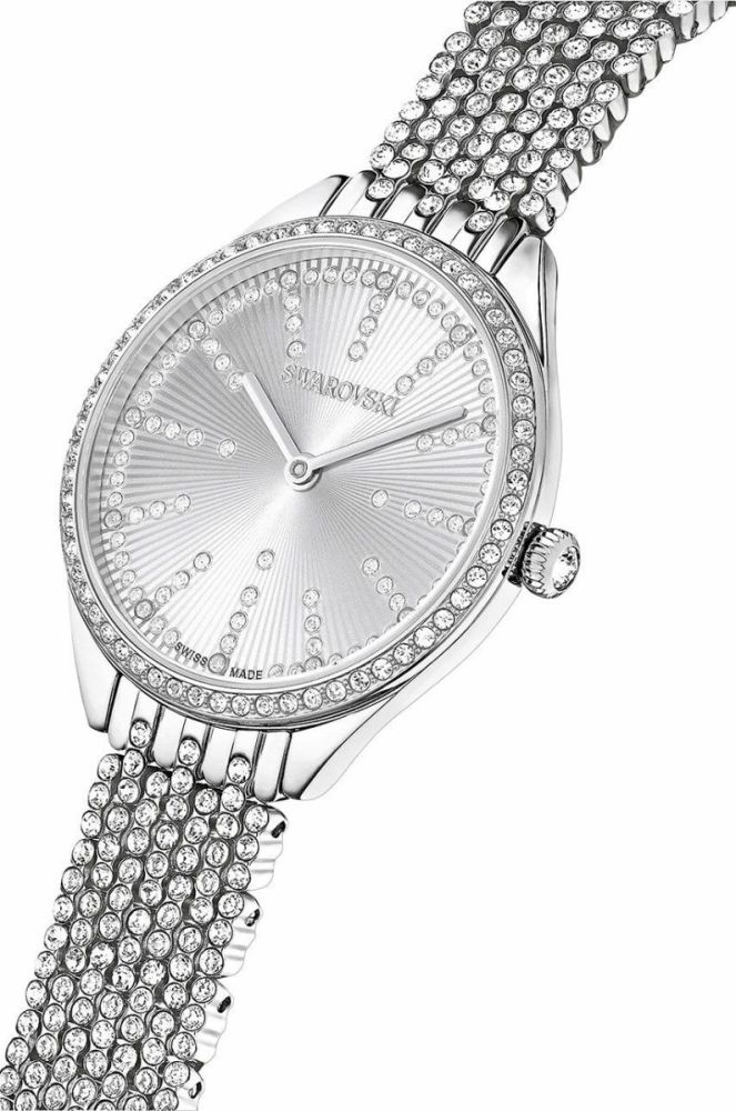 Годинник Swarovski 5644062 ATTRACT жіночий колір срібний фото 4