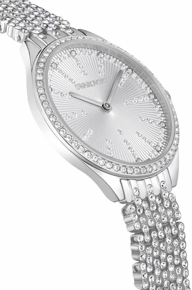 Годинник Swarovski 5644062 ATTRACT жіночий колір срібний фото 5