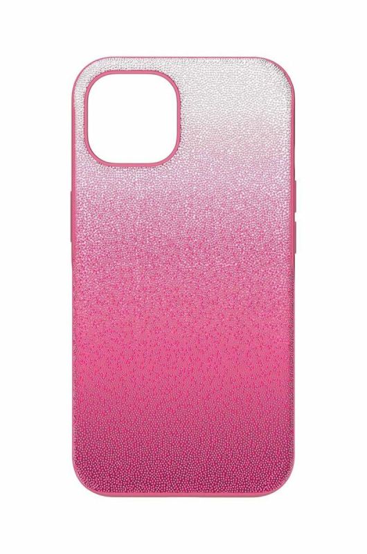 Чохол на телефон Swarovski IPhone 14 колір рожевий