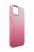 Чохол на телефон Swarovski IPhone 14 колір рожевий