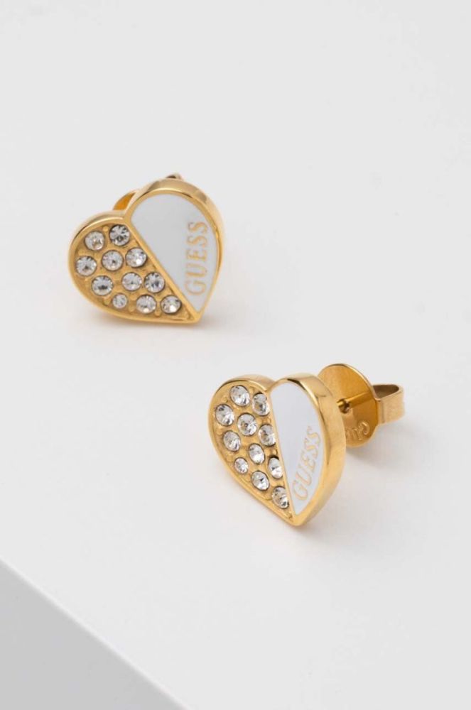 Сережки Guess колір білий (3068240) фото 2
