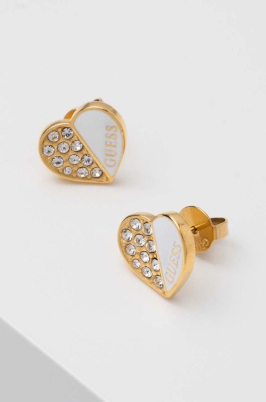 Сережки Guess колір білий (3068240) фото 2