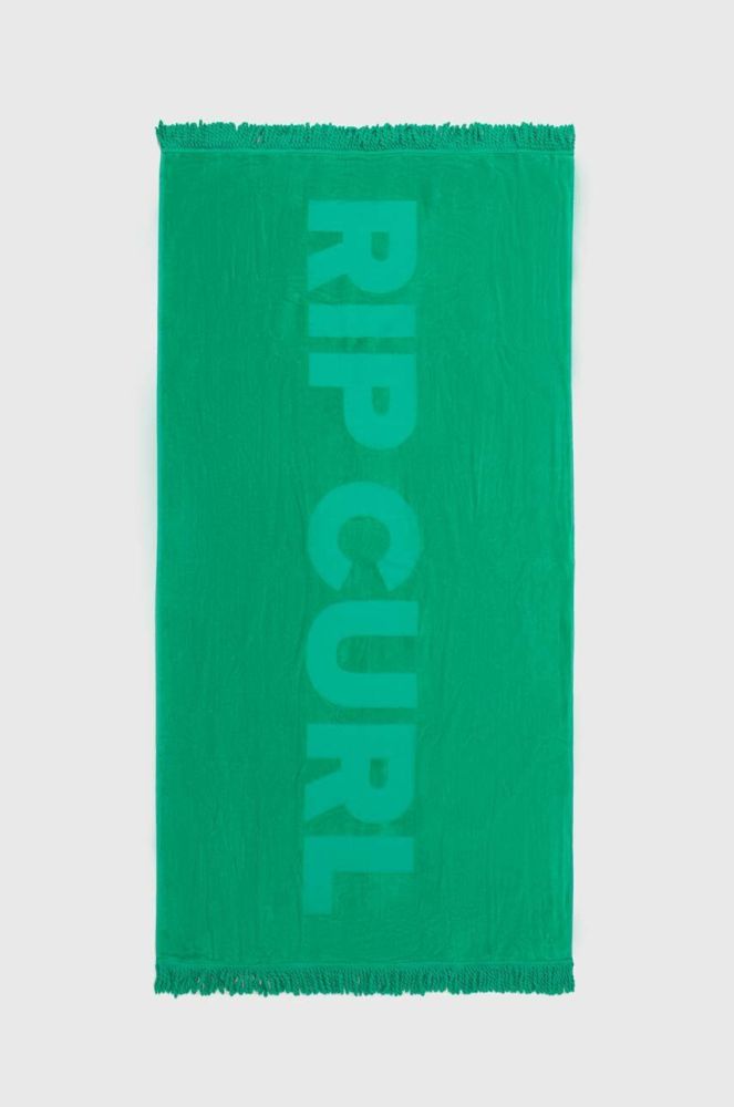 Бавовняний рушник Rip Curl колір зелений