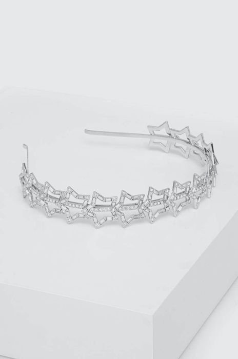 Пов'язка на голову Swarovski STELLA колір срібний