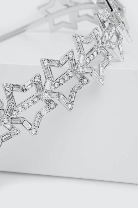 Пов'язка на голову Swarovski STELLA колір срібний фото 2