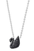Ланцюжок Swarovski ICONIC SWAN колір чорний (3295569)