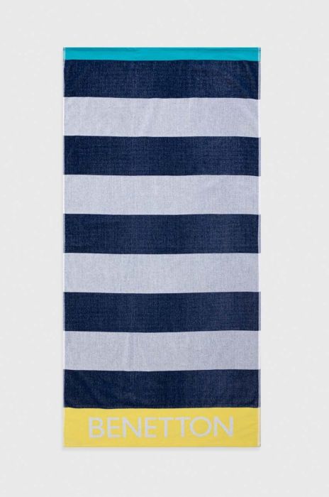 Дитячий бавовняний рушник United Colors of Benetton колір темно-синій (3274826)
