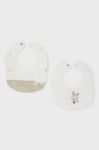 Дитячий слюнявчик Mayoral Newborn 2-pack колір бежевий (3165983)