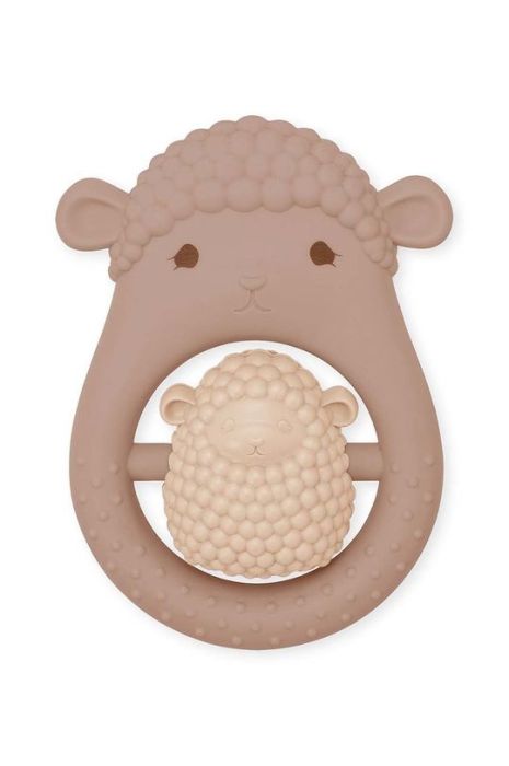 Прорізувач для немовлят Konges Sl?jd колір коричневий (2925456)