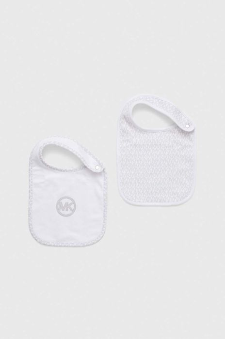 Дитячий слюнявчик Michael Kors 2-pack колір білий (3143773)
