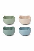 Миска Liewood 4-pack колір зелений