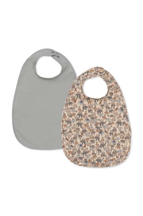 Дитячий слюнявчик Konges Sl?jd 2-pack колір блакитний (3260399)