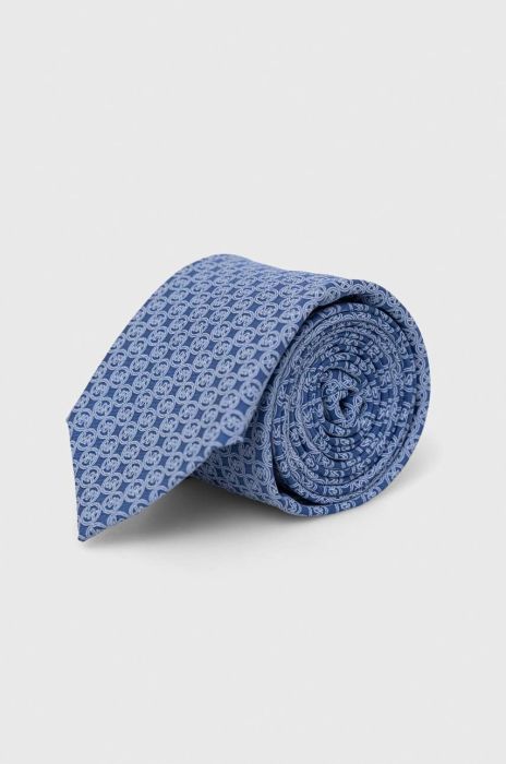 Шовковий галстук Michael Kors колір блакитний (2950761)