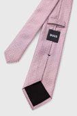 Шовковий галстук BOSS колір фіолетовий