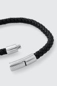 Шкіряний браслет BOSS чоловічий колір чорний (3175006)