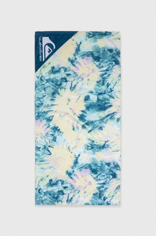 Бавовняний рушник Quiksilver колір блакитний