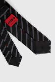 Шовковий галстук HUGO колір чорний (3204437)