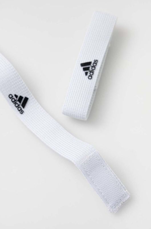 Протиковзкі накладки для футбольних шкарпеток adidas Performance колір білий 604432-WHT/BLACK фото 2