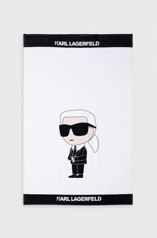 Бавовняний рушник Karl Lagerfeld колір білий