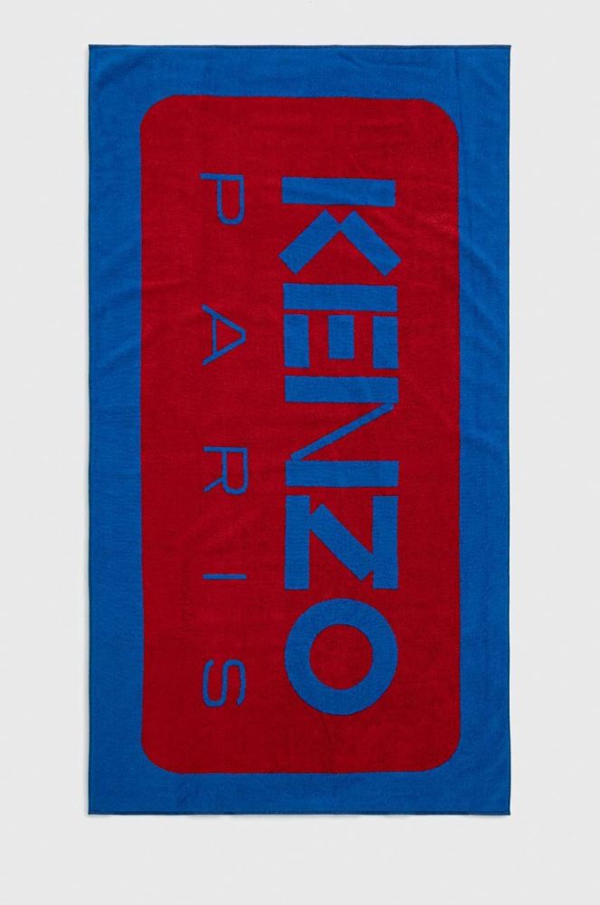 Бавовняний рушник Kenzo колір блакитний (2841521)