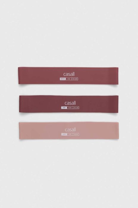 Стрічки опору для вправ Casall 3-pack колір рожевий