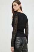 Блузка Guess жіноча колір чорний однотонна (2896109)