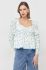 Блузка Notes du Nord Francesca жіноча колір білий візерунок