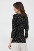 Блузка Lauren Ralph Lauren жіноча колір чорний візерунок