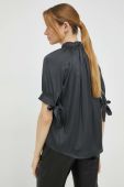 Блузка Herskind жіноча колір сірий однотонна